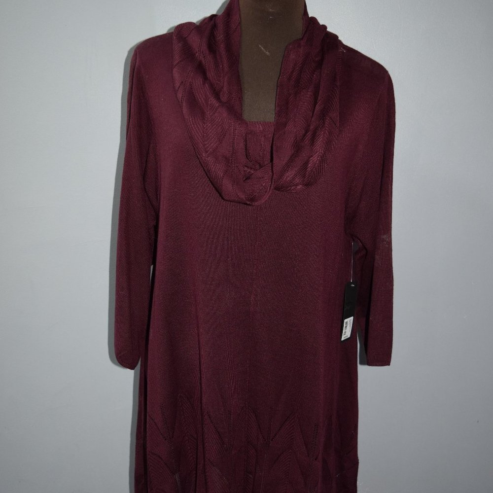 Lightweight Sweater w/ Scarf, NWT, XL